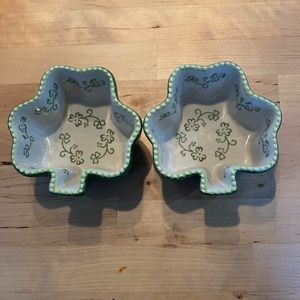 Temp-Tations Green Floral Lace Shamrock Ramekins